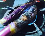 Hình bước làm 1 của món Cà tím nướng mỡ hành 🍆