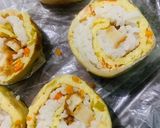 Foto langkah ke 3 dari resep Gimbab rice paper.