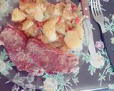 Foto del paso 5 de la receta: Bife de chorizo al horno con salteado de papa!