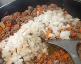A picture of step 3 of Mexican-Style Picadillo with Vegetables.