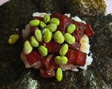 A picture of step 9 of Spicy Tuna Onigirazu.