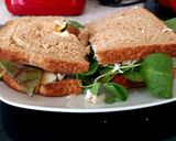 A picture of step 5 of My Fridge Forage Chicken Salad Sandwich.