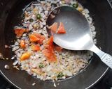A picture of step 2 of Shalgam ka saag/ Turnip saag.
