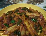 A picture of step 8 of # Chilli potato.