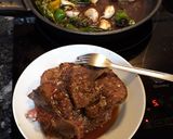 Foto del paso 1 de la receta: Hígado de potro con ajos y pimientos al garam masala