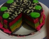 Foto langkah ke 4 dari resep Rainbow cake.