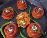 A picture of step 15 of Red velvet dhokla.