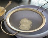 A picture of step 1 of Eggless Chocolate cake.
