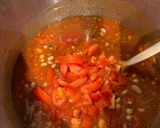A picture of step 8 of Five bean chilli.