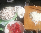 Foto del paso 4 de la receta: Quiche de espinacas, champiñones y tomate cien por cien casero