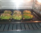 A picture of step 4 of Palak Chole Cheese Fitters......Baked.