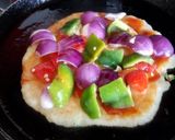 A picture of step 2 of Pizza uttapam.
