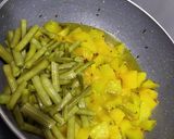 A picture of step 4 of Pumpkin guvar sabji.