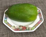 A picture of step 1 of Raw Papaya Raita.