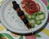 Foto del paso 3 de la receta Brocheta de morcilla y chorizo a la plancha