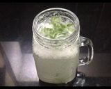 A picture of step 3 of Blue Lagoon Mocktail.