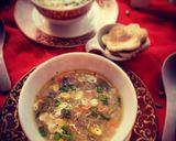 চিলি গার্লিক চিকেন স্যুইটকর্ণ স্যুপ(chilli garlic chicken sweetcorn soup recipe in Bengali) রেসিপির ধাপ 8 ছবি