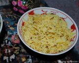 A picture of step 7 of Persian mung beans rice.