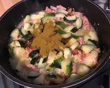 Une image de l'étape 9 de Lentilles brunes au lard, courgettes, pancetta et épices.