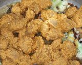 A picture of step 3 of Moong Dal & Soya Chunk Rice.