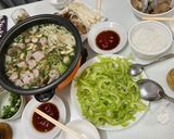 Hình bước làm 4 của món Lẩu chả cá thác lác khổ qua