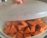 Tepsis zabfasírt édesburgonyával és lencsével (vegán) recept fázis 1 fotója