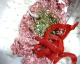Foto del paso 1 de la receta: Hamburgesa casera de cebolla, morrón y barbacoa