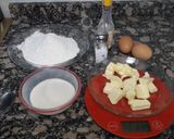 Foto del paso 1 de la receta: Tarta de vainilla, mermelada y ganache de chocolate