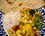 Foto del paso 13 de la receta Curry vegano con garbanzo, arroz basmati y pan de pita
