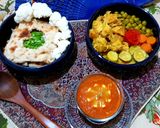 عکس مرحله 3 از دستور خوراک مرغ و سبزیجات ماکروفری سریع 🥘🍗