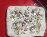 A picture of step 3 of Dry fruits Coconut Burfi.