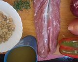 Foto del paso 1 de la receta: Lomo de cerdo al champiñón