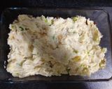 A picture of step 8 of Lamb with mashed potato.