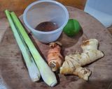 Foto langkah ke 1 dari resep Ramuan jahe + sereh + laos (untuk meredakan flu).