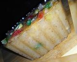 A picture of step 7 of Mughalai halwa.