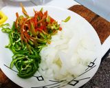 Foto del paso 5 de la receta: Patacones con carnes ahumadas, queso de cabra y brochetas de vegetales
