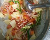 A picture of step 1 of Methi ki sabji.