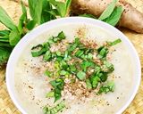 Hình bước làm 3 của món Canh Khoai Từ Nấu Thịt Bò Bằm