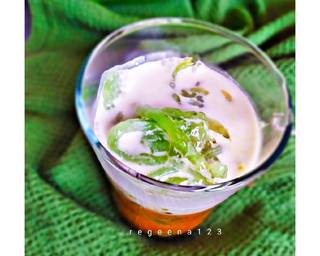 Cendol pepaya muda (flourless) - Step 7