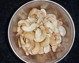 A picture of step 1 of Kaju Karela Sabji.