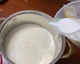 Hình bước làm 4 của món Panna Cotta Việt Quất - Trà Xanh