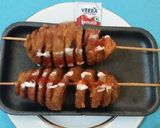 A picture of step 4 of Peri Peri Potato Twister.