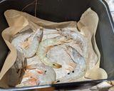 A picture of step 2 of Air fryer prawns.
