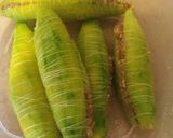 A picture of step 1 of Left over qeema bhary kareelay.