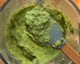A picture of step 5 of Pasta with Arugula Pesto.