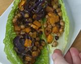 Une image de l'étape 6 de 🌿 Poêlée tiède patate douce oignon rouge pois chiches.