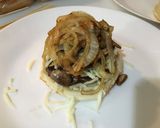 Foto del paso 3 de la receta: Hamburguesa con cebolla & hongos