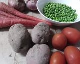 A picture of step 1 of Mixed vegetables.
