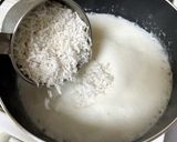 A picture of step 3 of Narkel Er Payesh (Coconut Kheer / Pudding - Bong style).