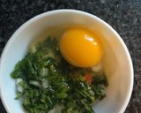 A picture of step 2 of Egg Envelope paratha.